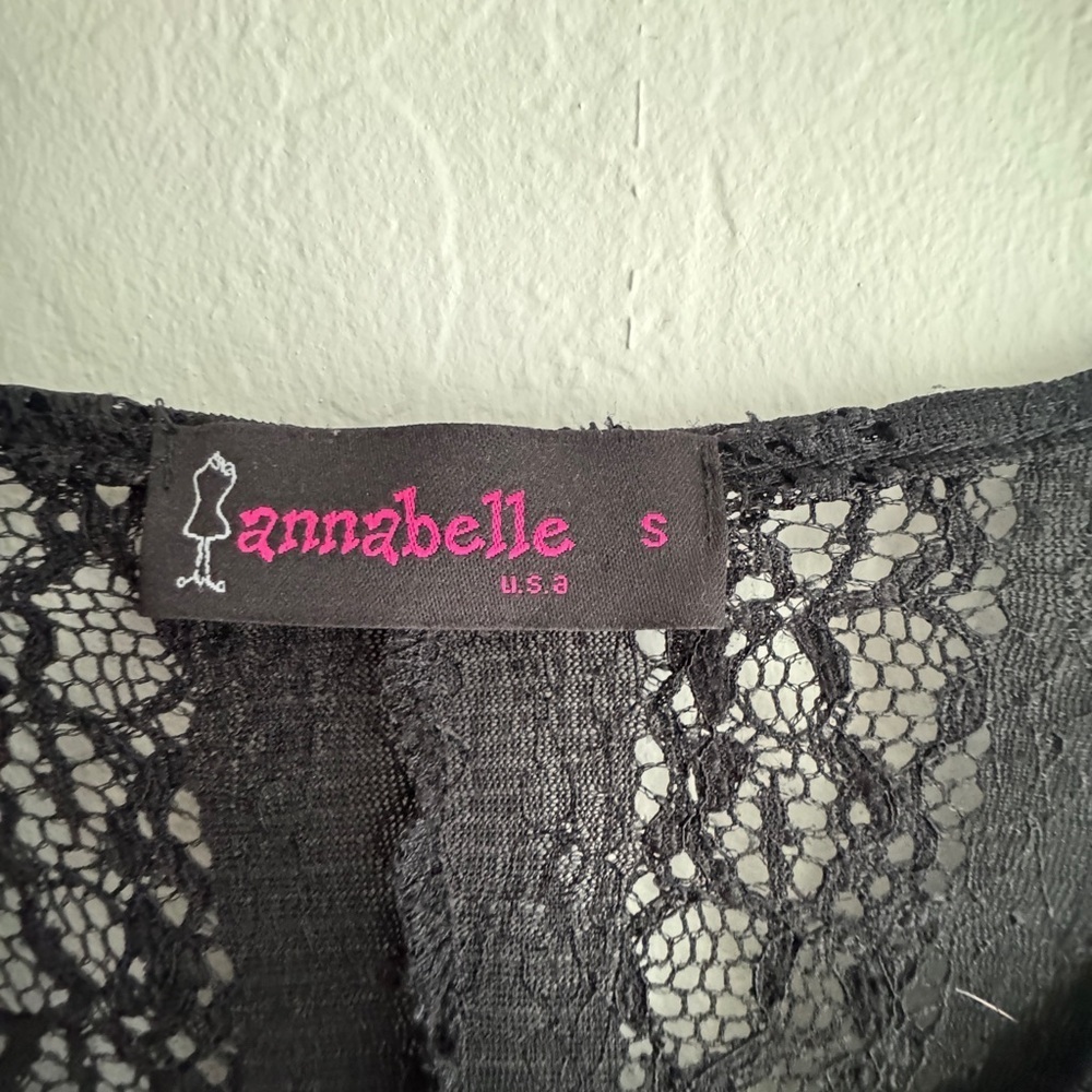 Annabelle Black Lace Chemise Size Small - Picture 2 of 3